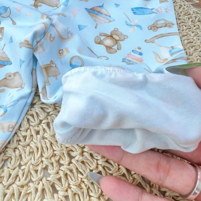 Conj. Body Manga Longa e Calça em Malha Térmica com Proteção UV50+- Brinquedos de Bebê